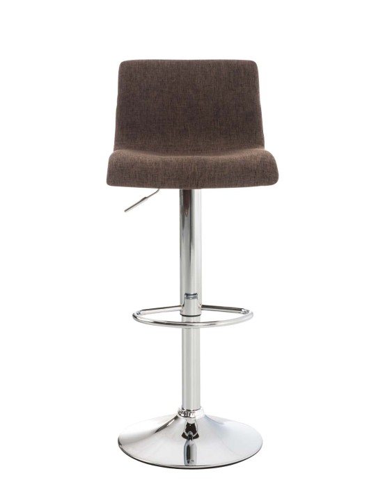 Set van 2 barkrukken Hoover stof chroom, bruin