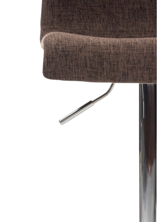 Set van 2 barkrukken Hoover stof chroom, bruin