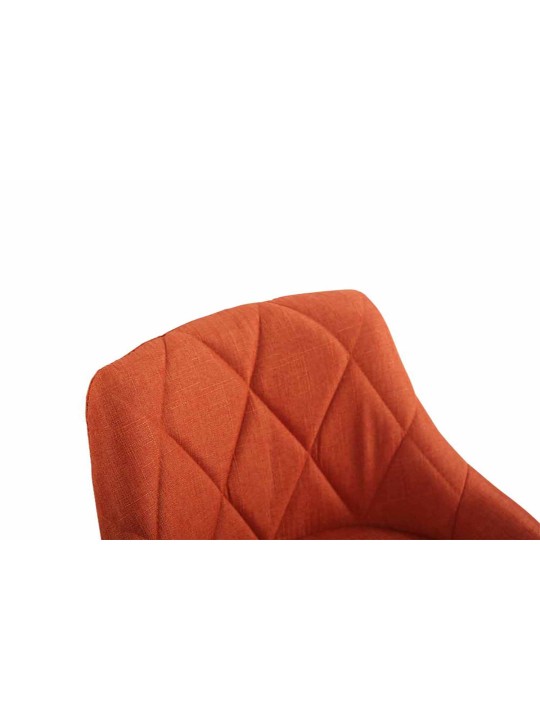 Set van 2 barkrukken Lazio stof C, oranje