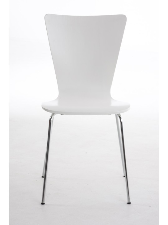 Set van 2 bezoekersstoelen Aaron, wit Set van 2 bezoekersstoelen Aaron, wit