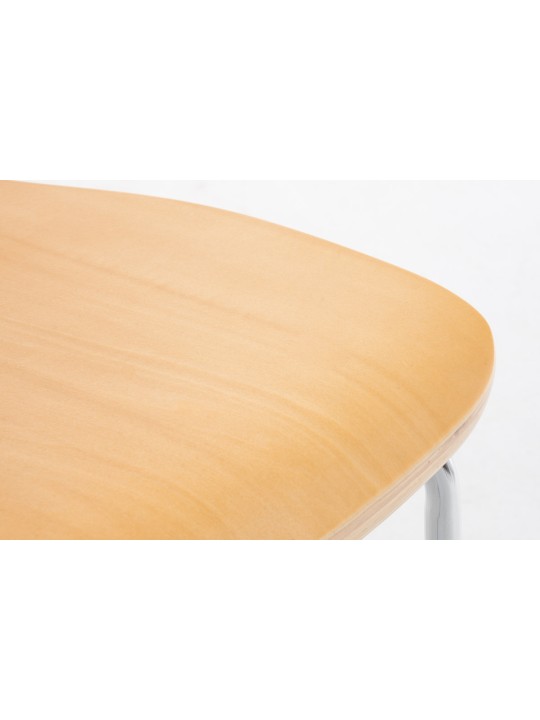 Set van 2 bezoekersstoelen Aaron, naturel