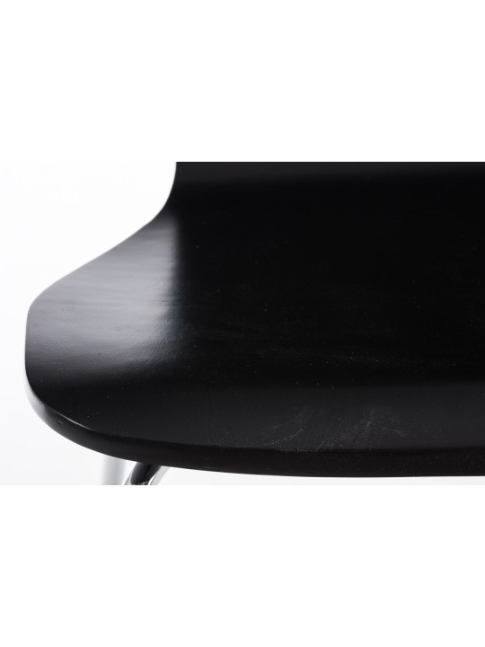 Set van 2 bezoekersstoelen Aaron, zwart