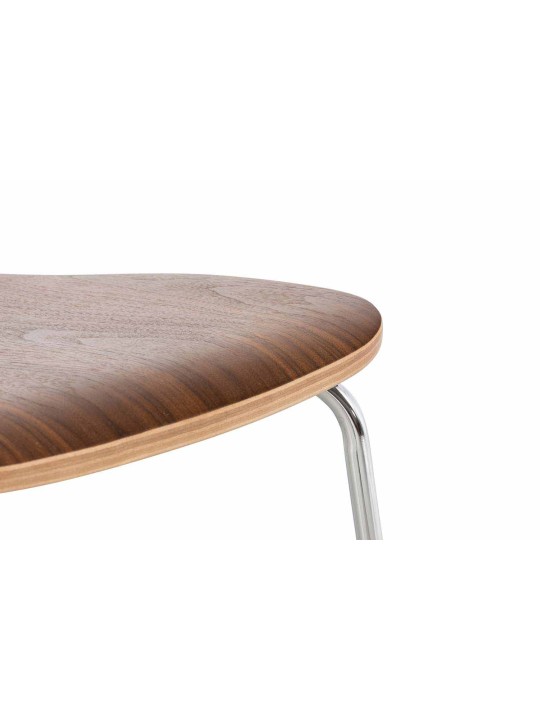 Set van 2 bezoekersstoelen Aaron, walnoot