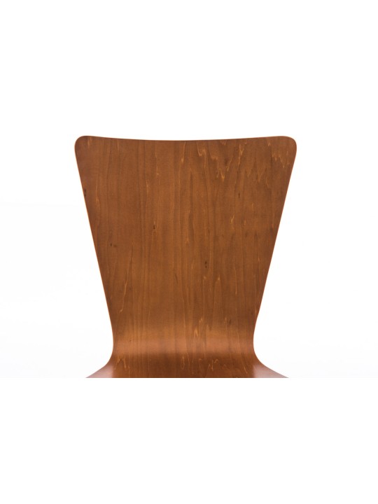 Set van 4 bezoekersstoelen Aaron, bruin