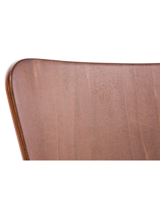 Set van 4 bezoekersstoelen Aaron, bruin