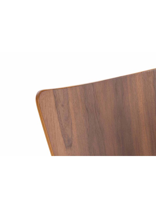 Set van 4 bezoekersstoelen Aaron, walnoot