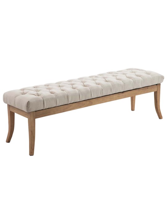 Bank Ramses stof antiek-licht 150, crème