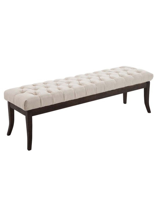 Bank Ramses stof antiek-donker 150, crème