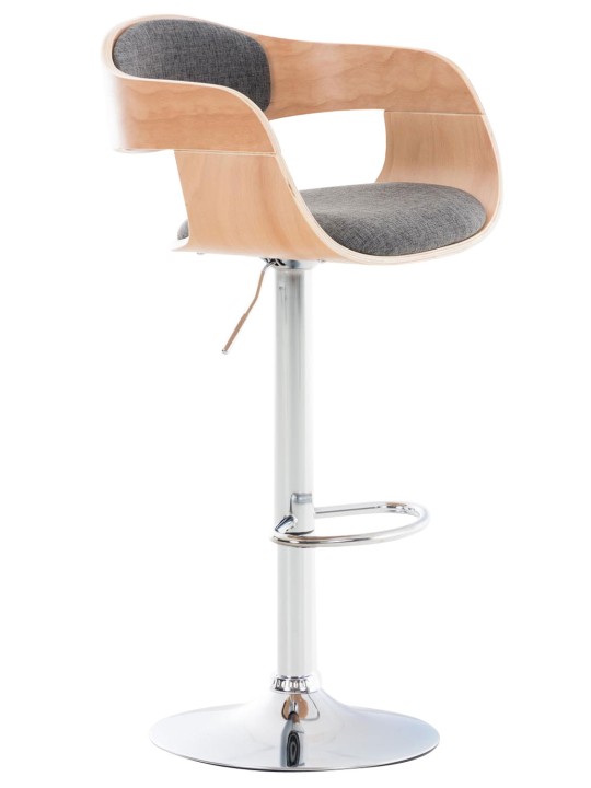 Barkruk Kingston C stof, naturel/lichtgrijs