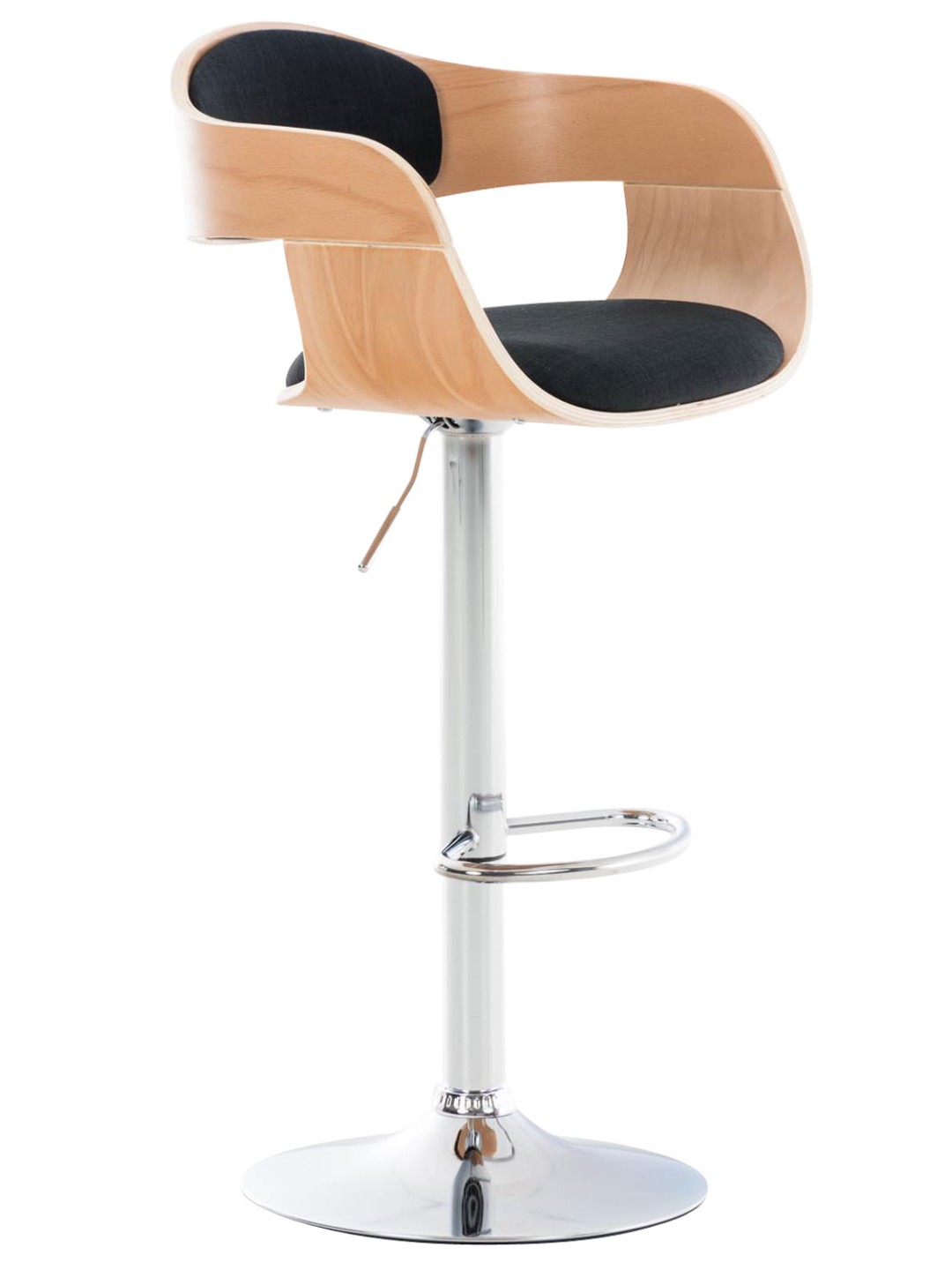 Barkruk Kingston C stof, naturel/zwart