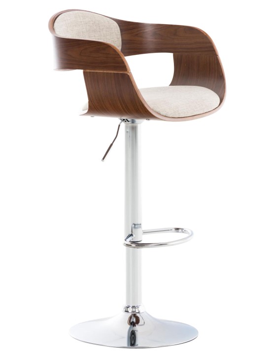 Barkruk Kingston C stof, walnoot/crème Barkruk Kingston C stof, walnoot/crème