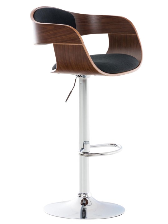 Barkruk Kingston C stof, walnoot/zwart Barkruk Kingston C stof, walnoot/zwart