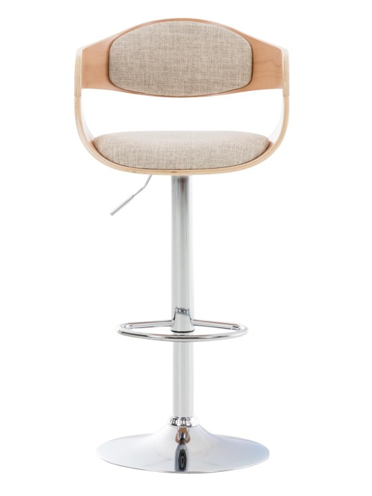 Barkruk Kingston C stof, naturel/crème