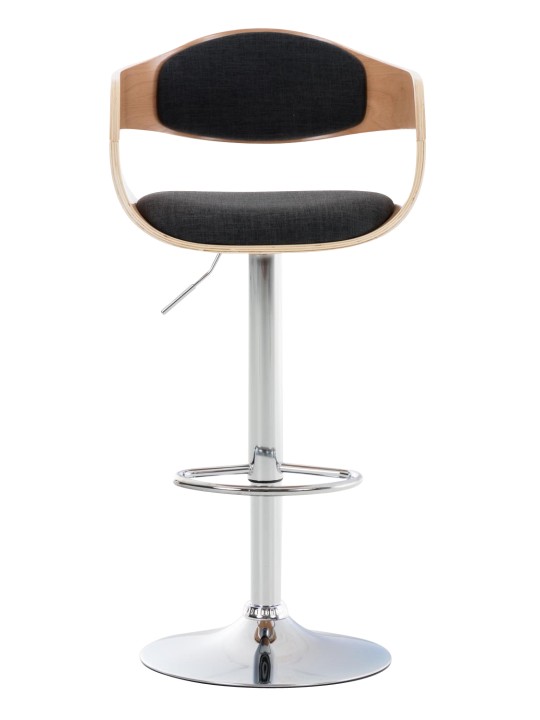 Barkruk Kingston C stof, naturel/donkergrijs