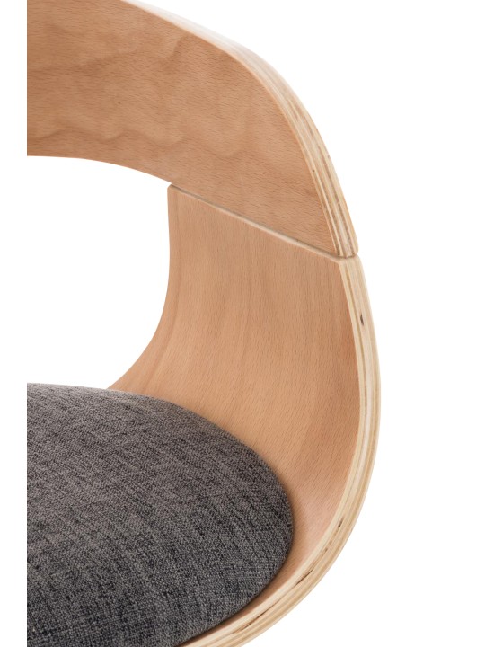 Barkruk Kingston C stof, naturel/lichtgrijs