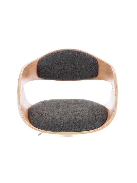 Barkruk Kingston C stof, naturel/lichtgrijs