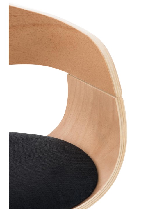 Barkruk Kingston C stof, naturel/zwart