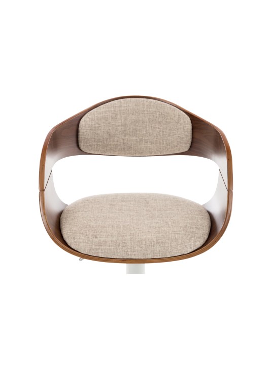 Barkruk Kingston C stof, walnoot/crème Barkruk Kingston C stof, walnoot/crème