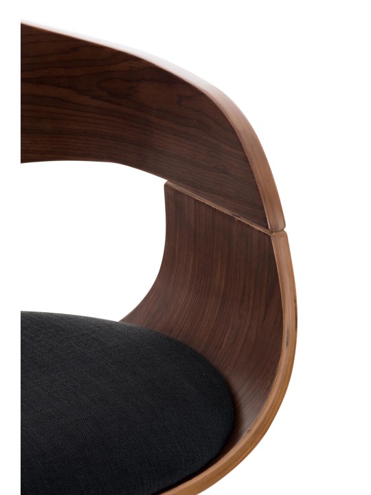 Barkruk Kingston C stof, walnoot/zwart Barkruk Kingston C stof, walnoot/zwart