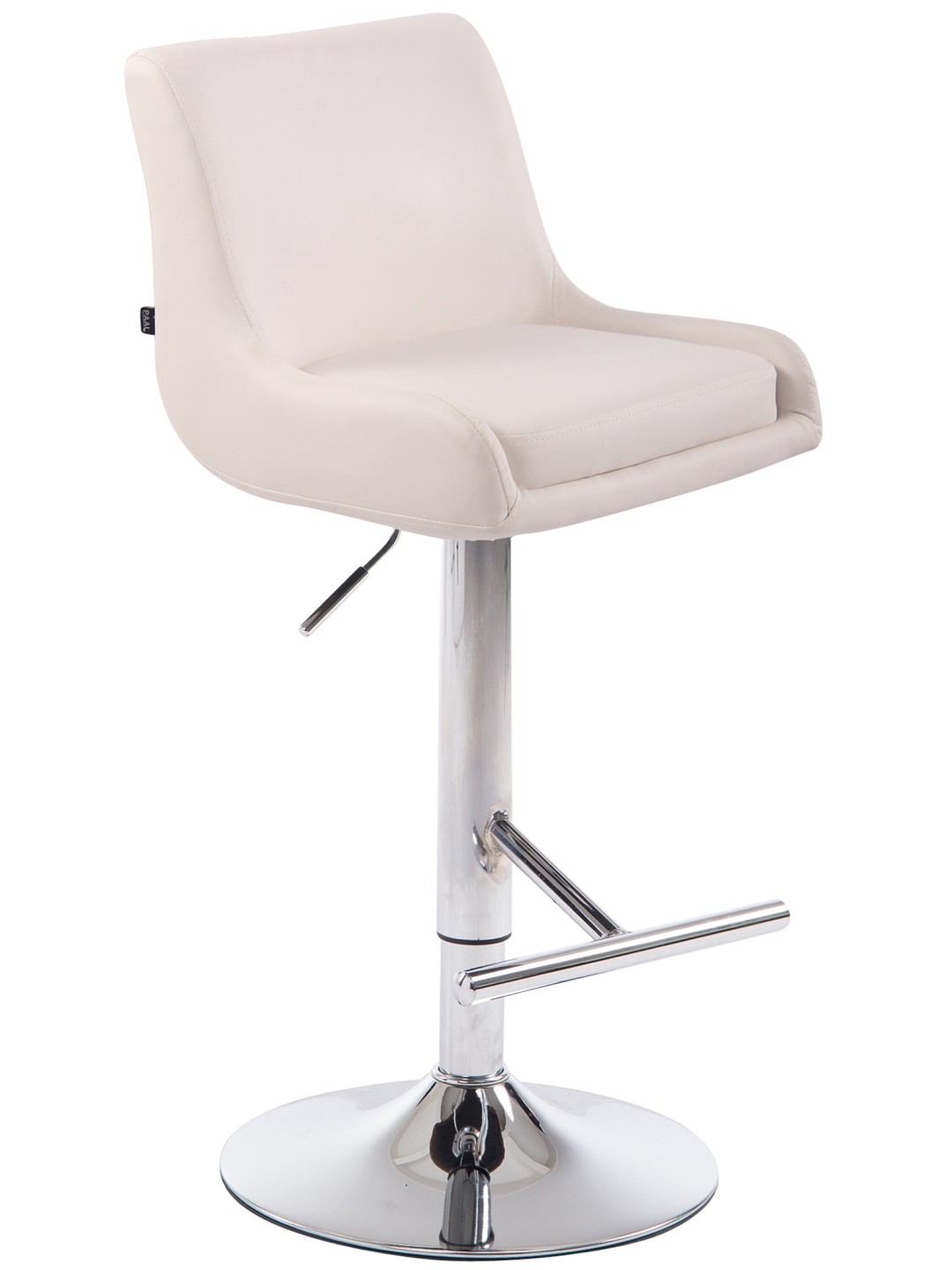 Barkruk Club kunstleer C, wit