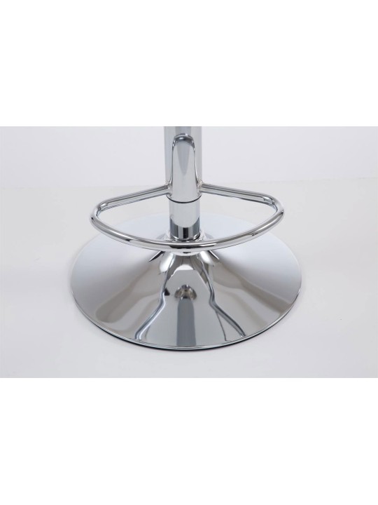 Set van 2 barkrukken Las Vegas V2 kunstleer chroom, wit