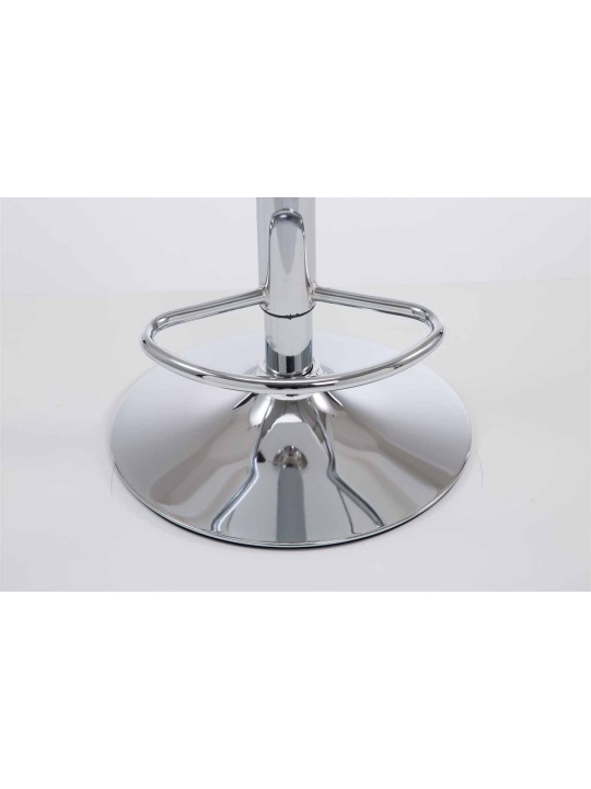 Set van 2 barkrukken Las Vegas V2 kunstleer chroom, bordeauxrood