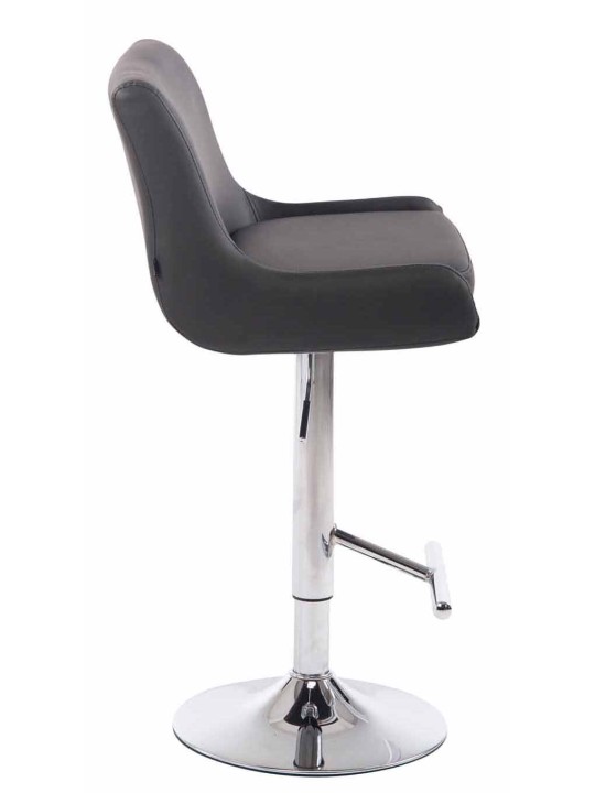 Set van 2 barkrukken Club kunstleer chroom, grijs Set van 2 barkrukken Club kunstleer chroom, grijs