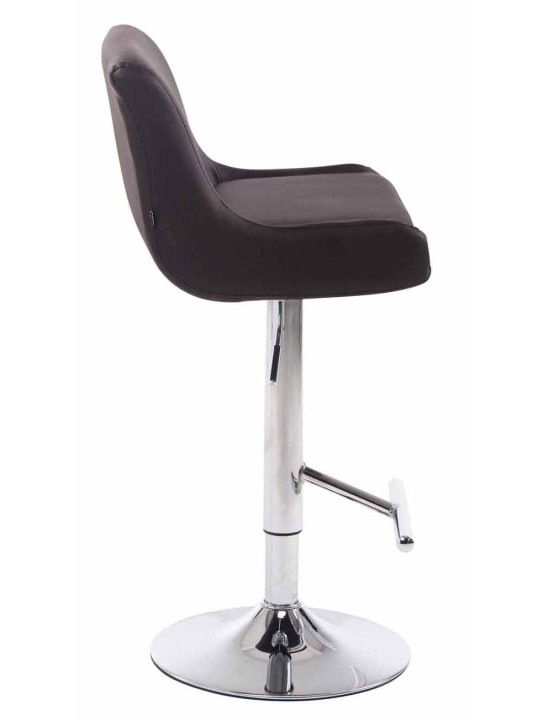 Set van 2 barkrukken Club kunstleer chroom, bruin Set van 2 barkrukken Club kunstleer chroom, bruin