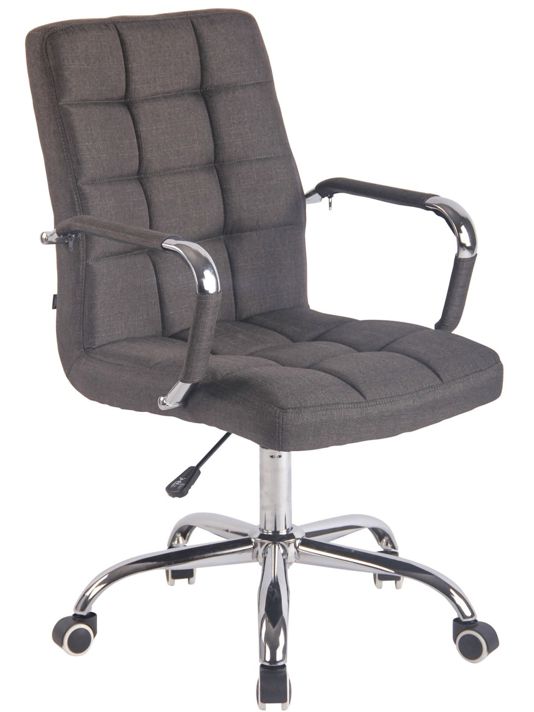 Bureaustoel Deli stof, donkergrijs