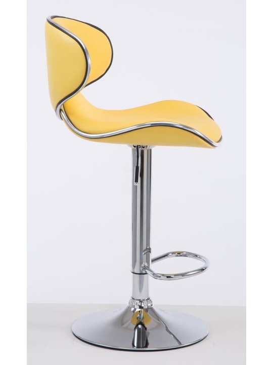 Set van 2 barkrukken Las Vegas V2 kunstleer chroom, geel Set van 2 barkrukken Las Vegas V2 kunstleer chroom, geel