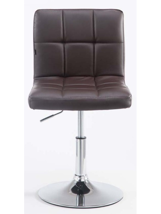 Set van 2 barkrukken Palma V2 kunstleer, bruin