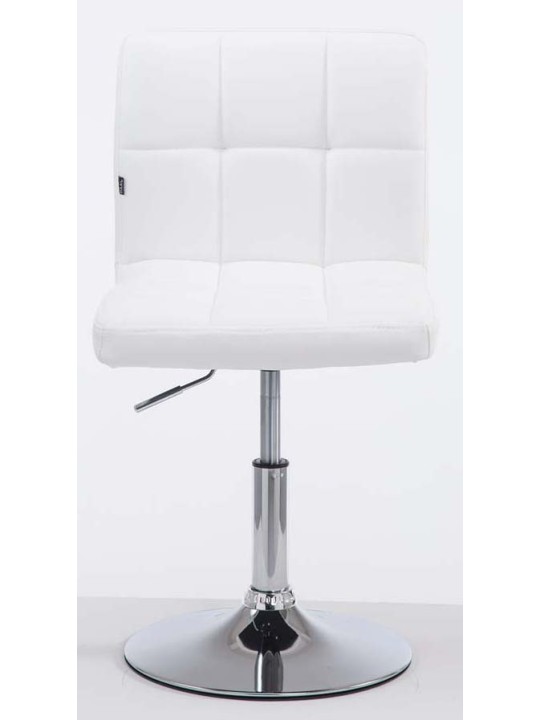 Set van 2 barkrukken Palma V2 kunstleer, wit