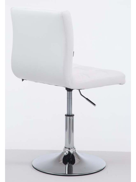 Set van 2 barkrukken Palma V2 kunstleer, wit