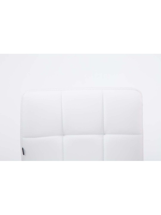 Set van 2 barkrukken Palma V2 kunstleer, wit