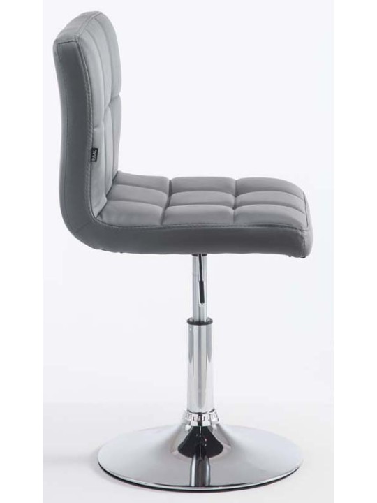 Set van 2 barkrukken Palma V2 kunstleer, grijs