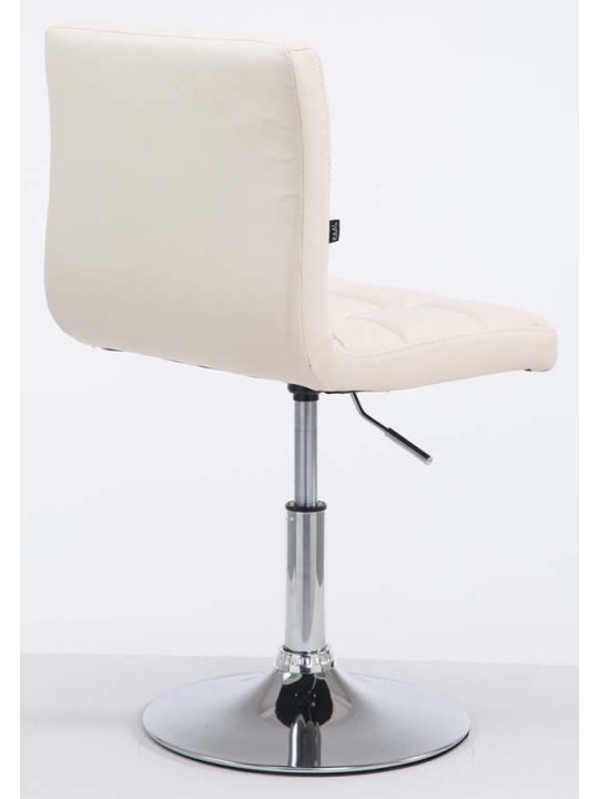 Set van 2 barkrukken Palma V2 kunstleer, crème