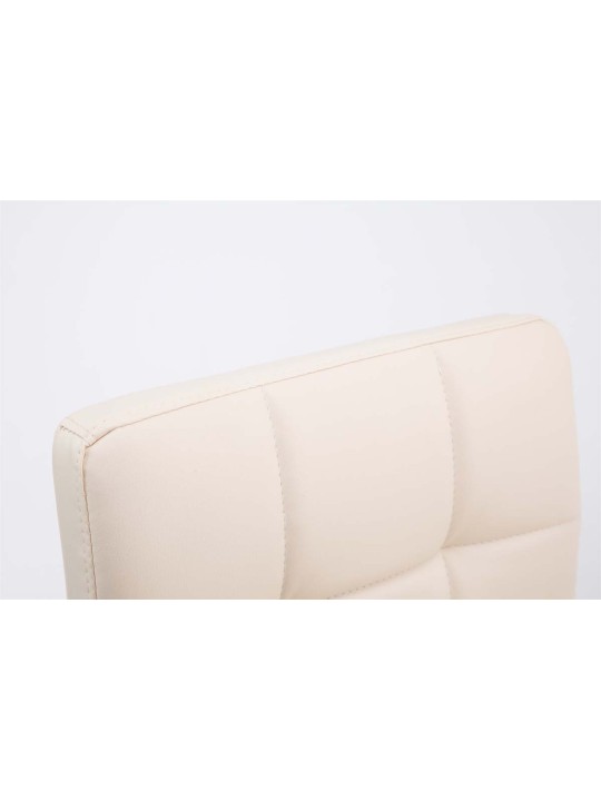 Set van 2 barkrukken Palma V2 kunstleer, crème