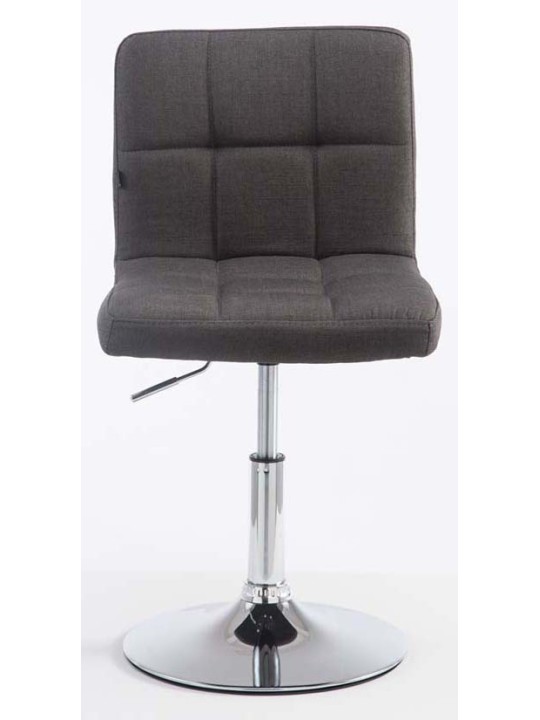 Set van 2 barkrukken Palma V2 stof, donkergrijs