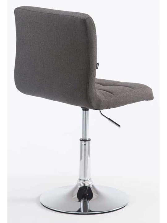 Set van 2 barkrukken Palma V2 stof, donkergrijs