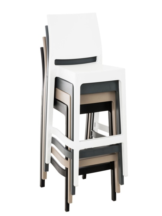 Barkruk Maya, donkergrijs