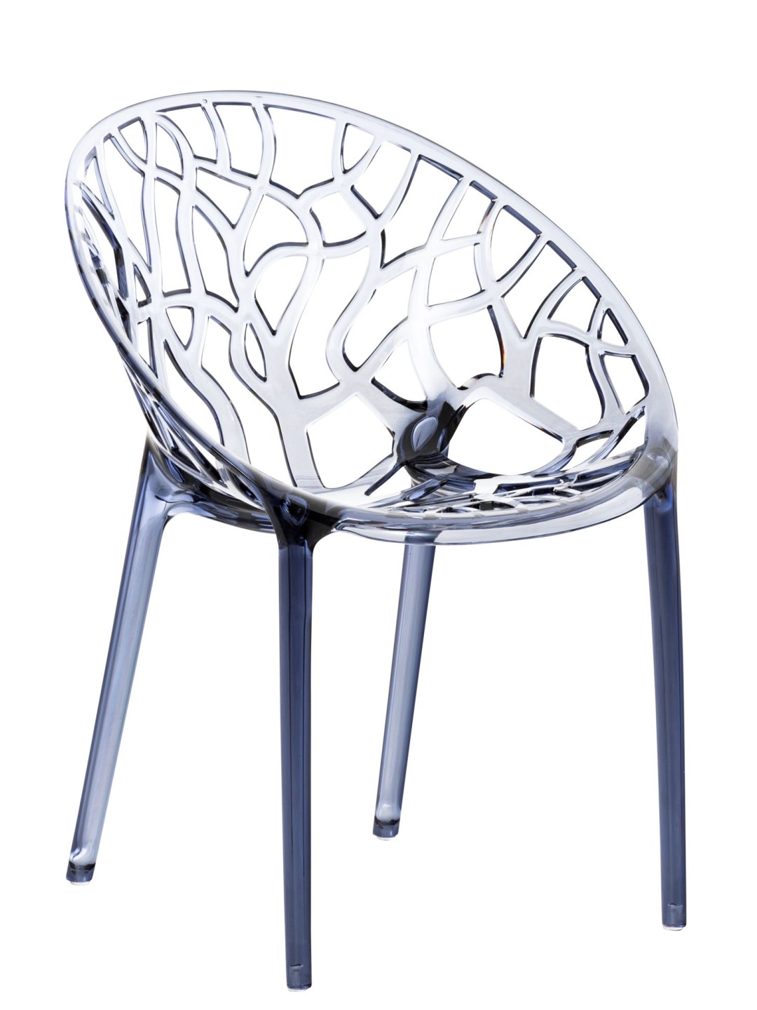 Stapelstoel CRYSTAL, grijs