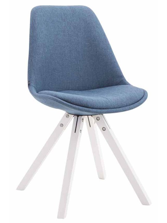 Bezoekersstoel Toulouse stof Vierkant, blauw Bezoekersstoel Toulouse stof Vierkant, blauw