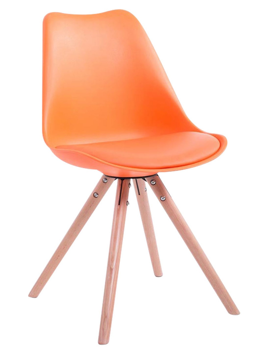 Toulouse Natura Ronde bezoekersstoel, oranje