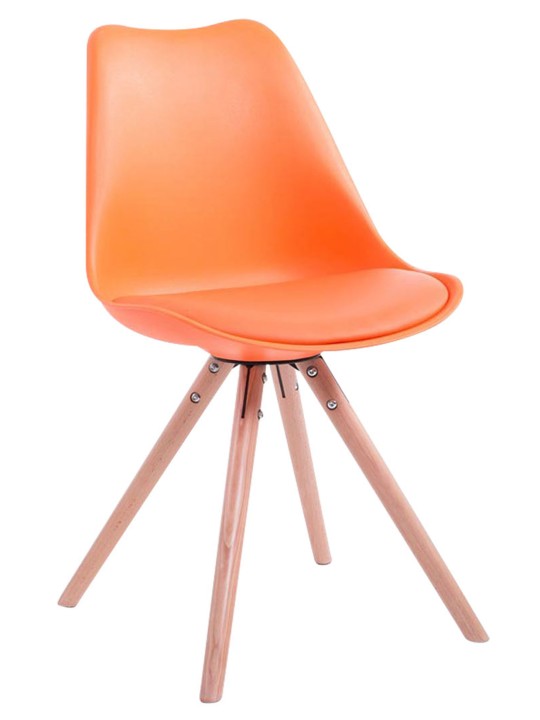 Toulouse Natura Ronde bezoekersstoel, oranje