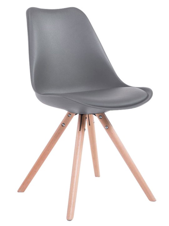 Toulouse Natura Ronde bezoekersstoel, grijs