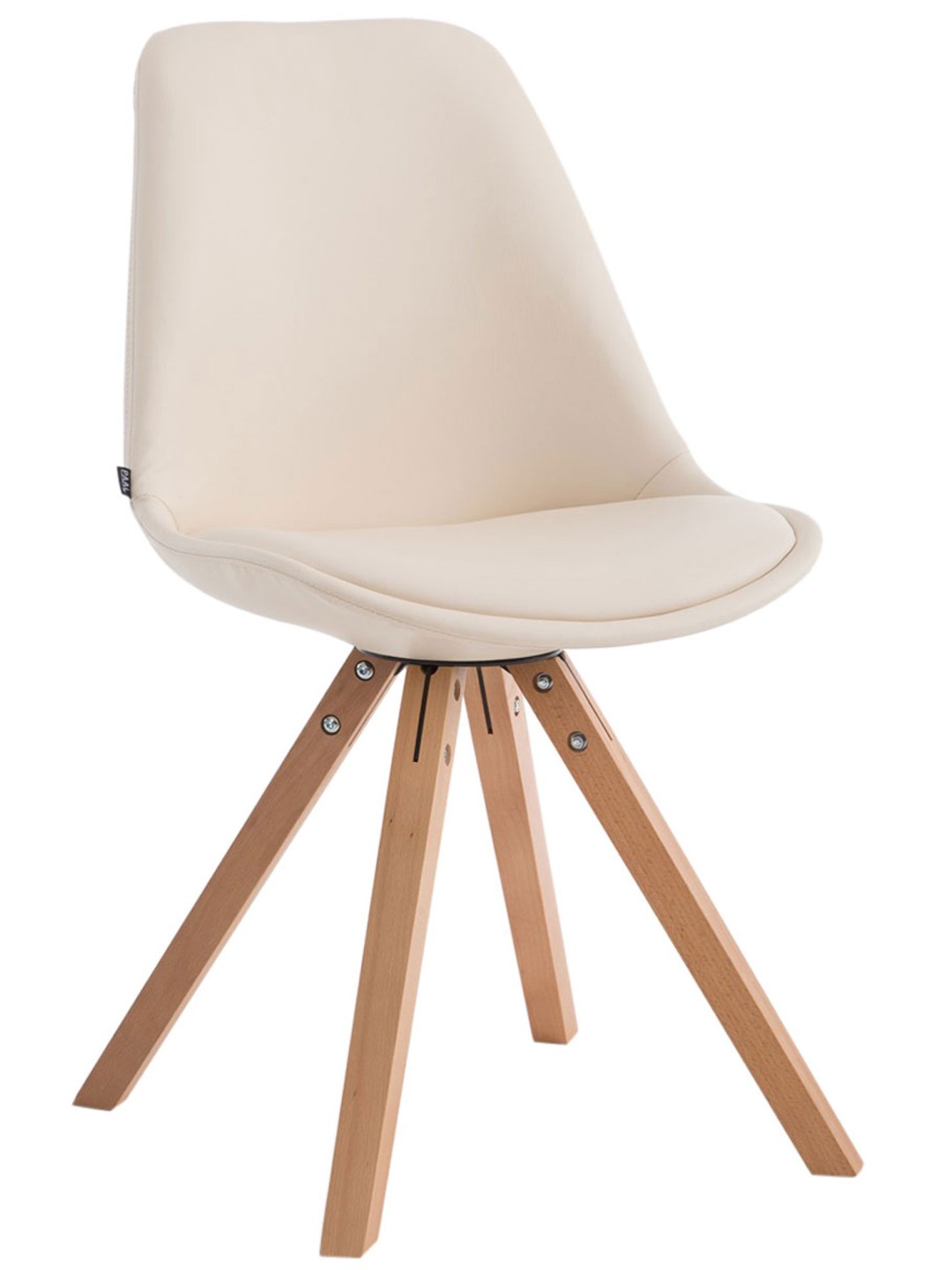 Bezoekersstoel Laval Natura Square, crème