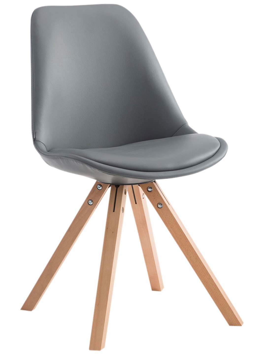 Bezoekersstoel Laval Natura Square, grijs