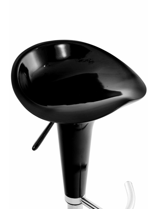 Set van 2 barkrukken Zadel, zwart