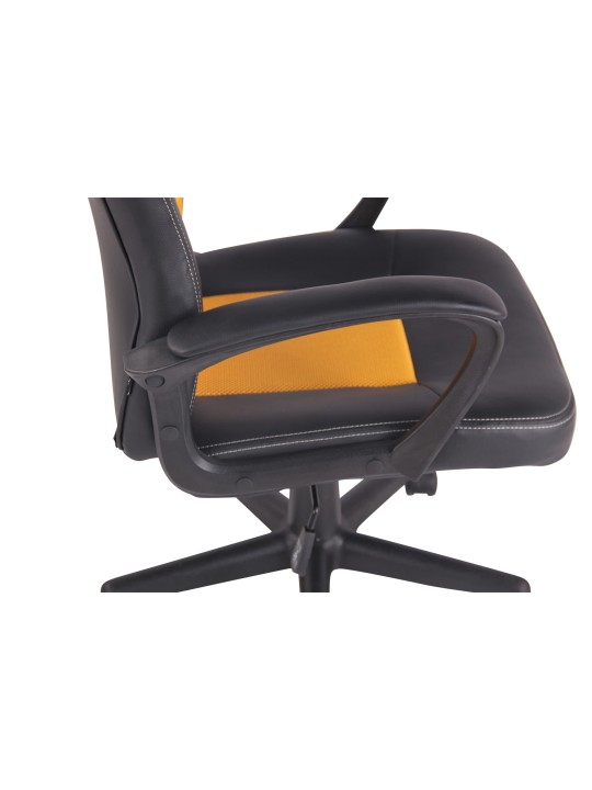 Bureaustoel Elbing, zwart/geel