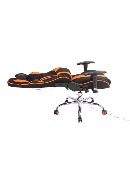 Bureaustoel Limit XM stof, zwart/oranje